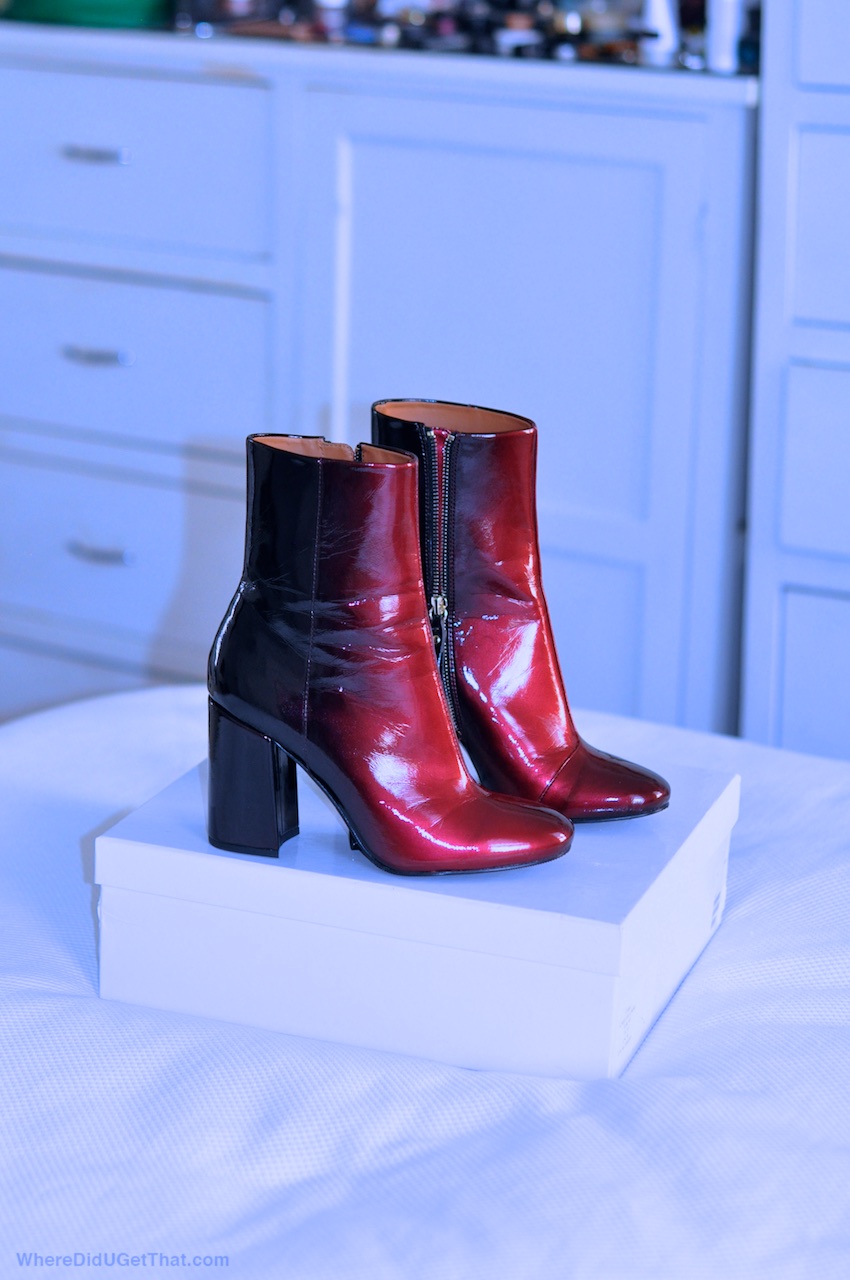 &otherstories glossy gradient boots
