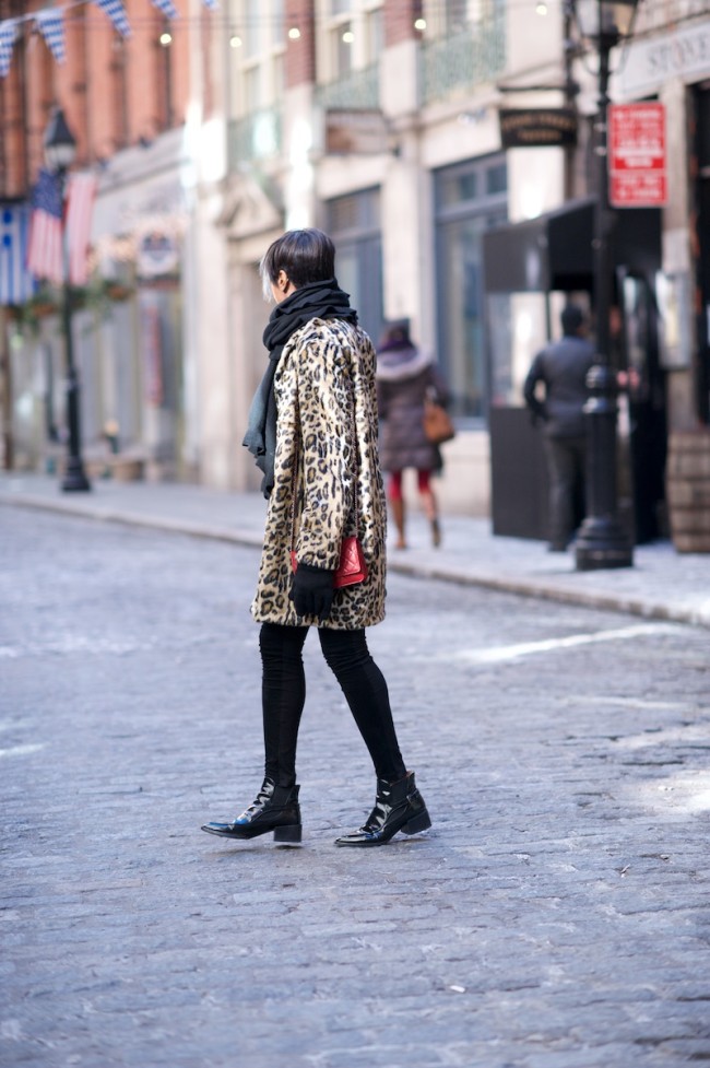 animal print coat