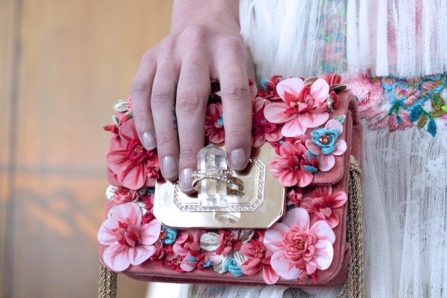 floral clutch