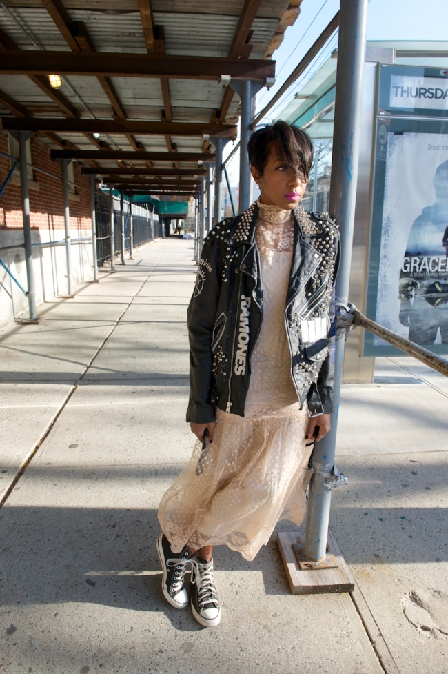 studded leather jacket