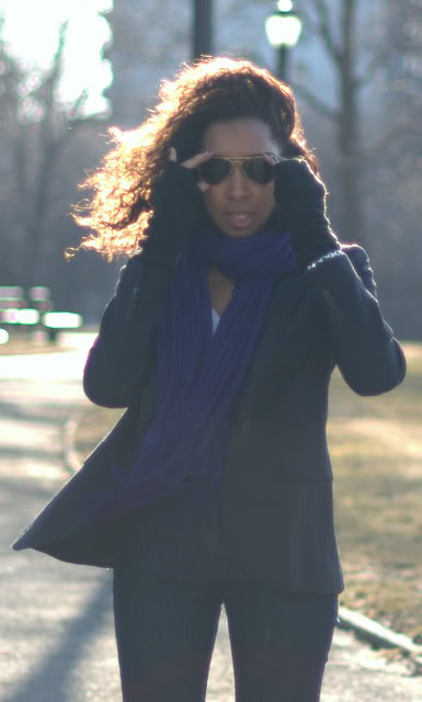 Purple splash on a windy day