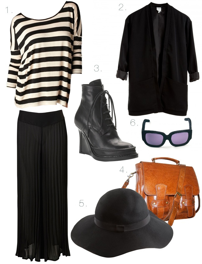 wear it: extreme wide leg trousers
