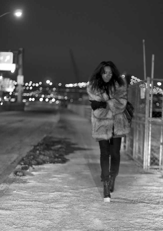 wood + leather + fur
