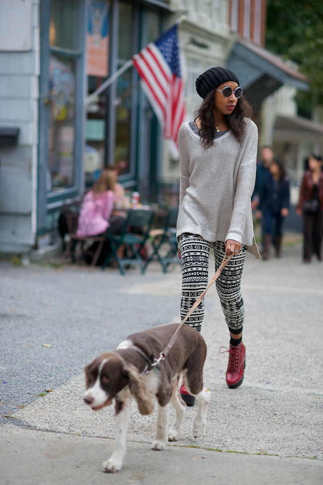 Thrifting in grey and red — archive photograph 1