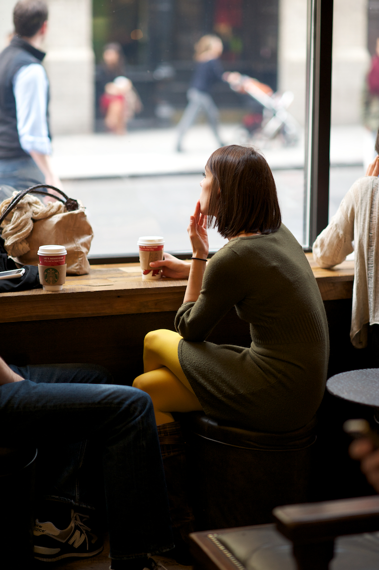 People watching