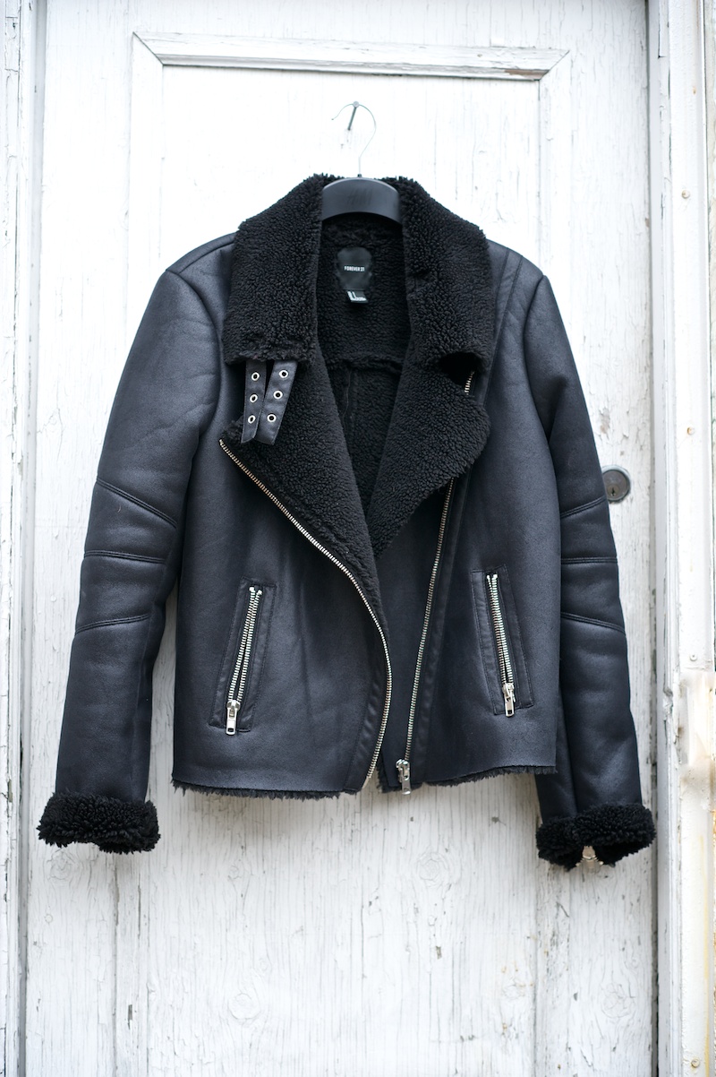 Shearling Moto Jacket