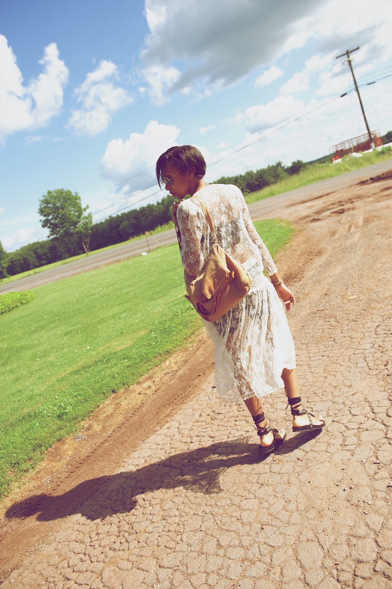 vintage white lace dress
