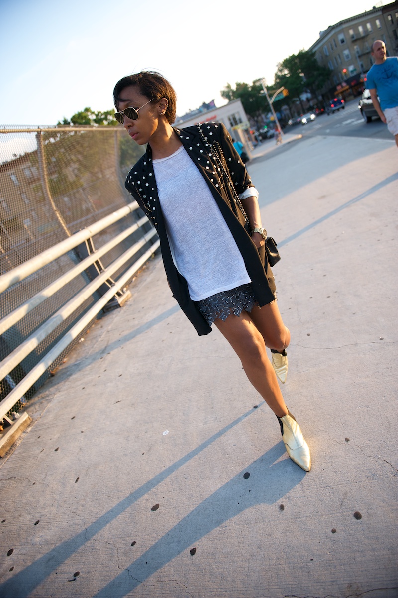 Gold Chelsea Boots