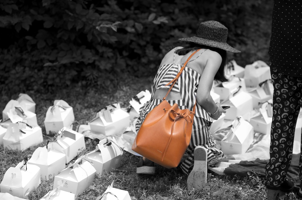 bucket bag, drawstring bag, Mansur Gavriel bucket bag