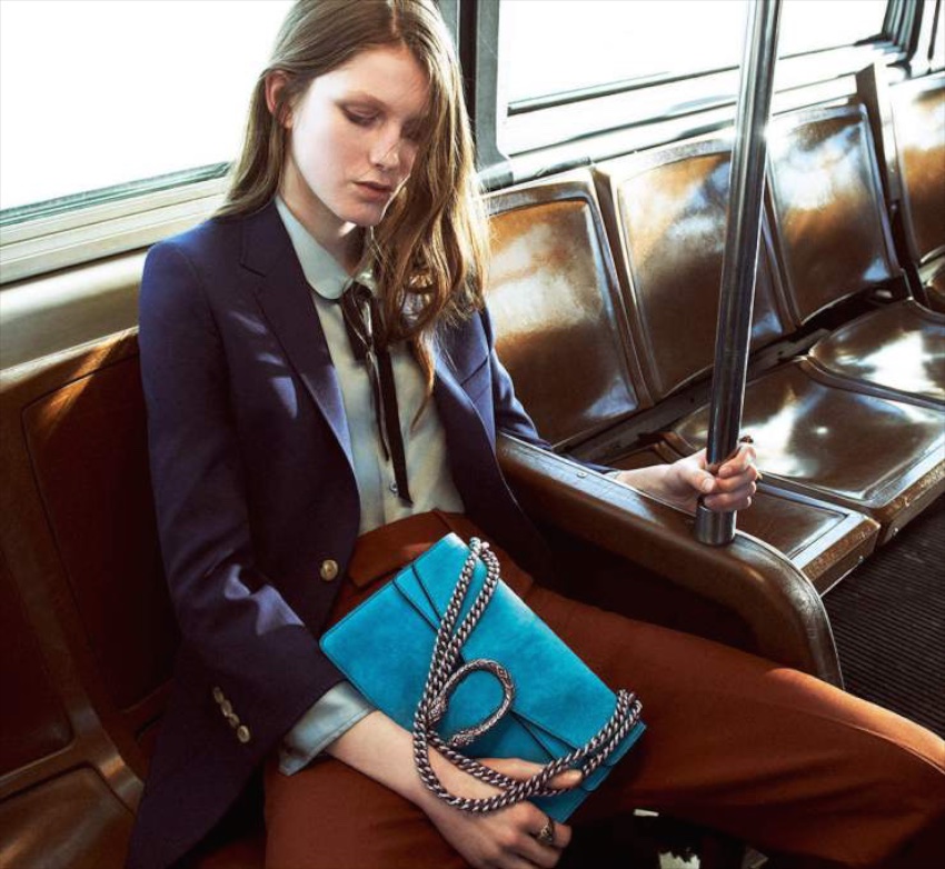 Gucci suede bag