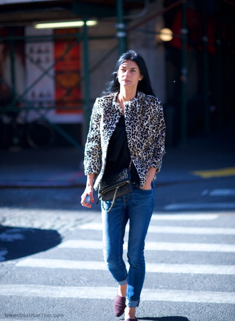 leopard print coat