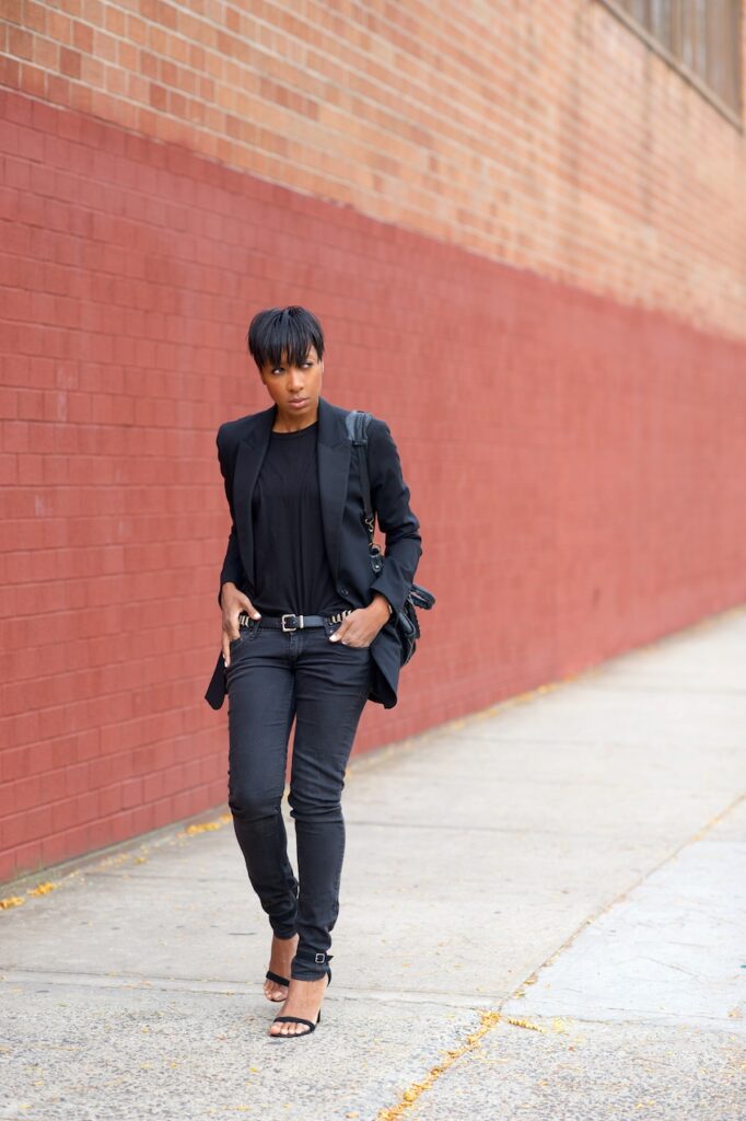 black blazer