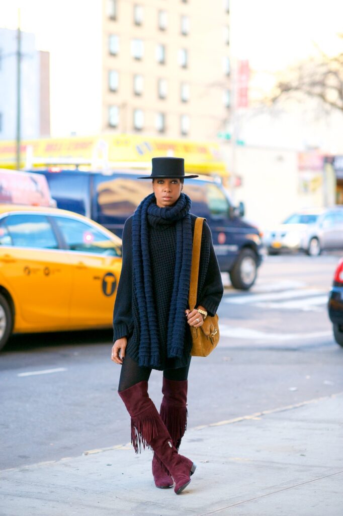 over the knee suede boots