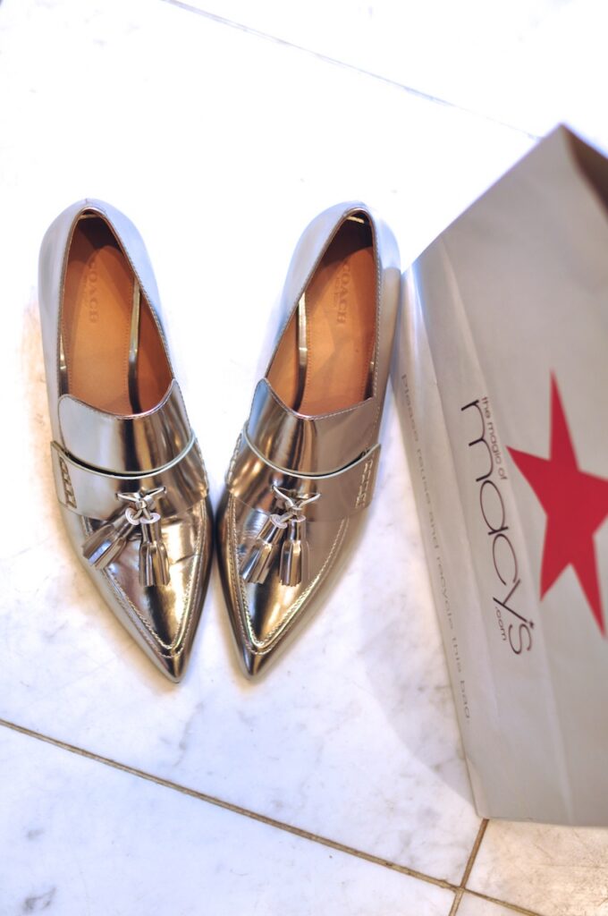 coach pointy loafers