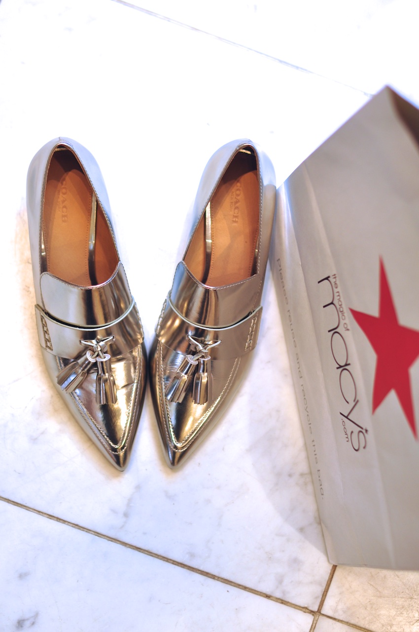 coach pointy loafers