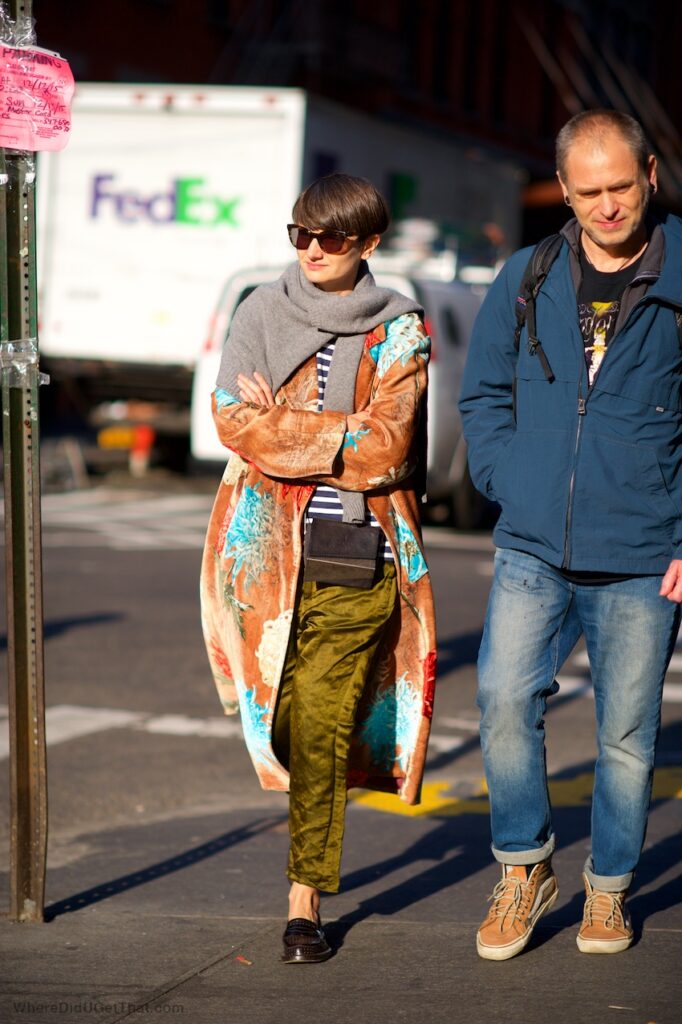 silk trousers