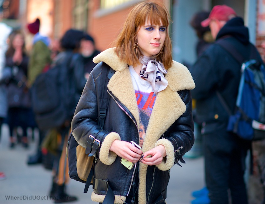 acne shearling jacket