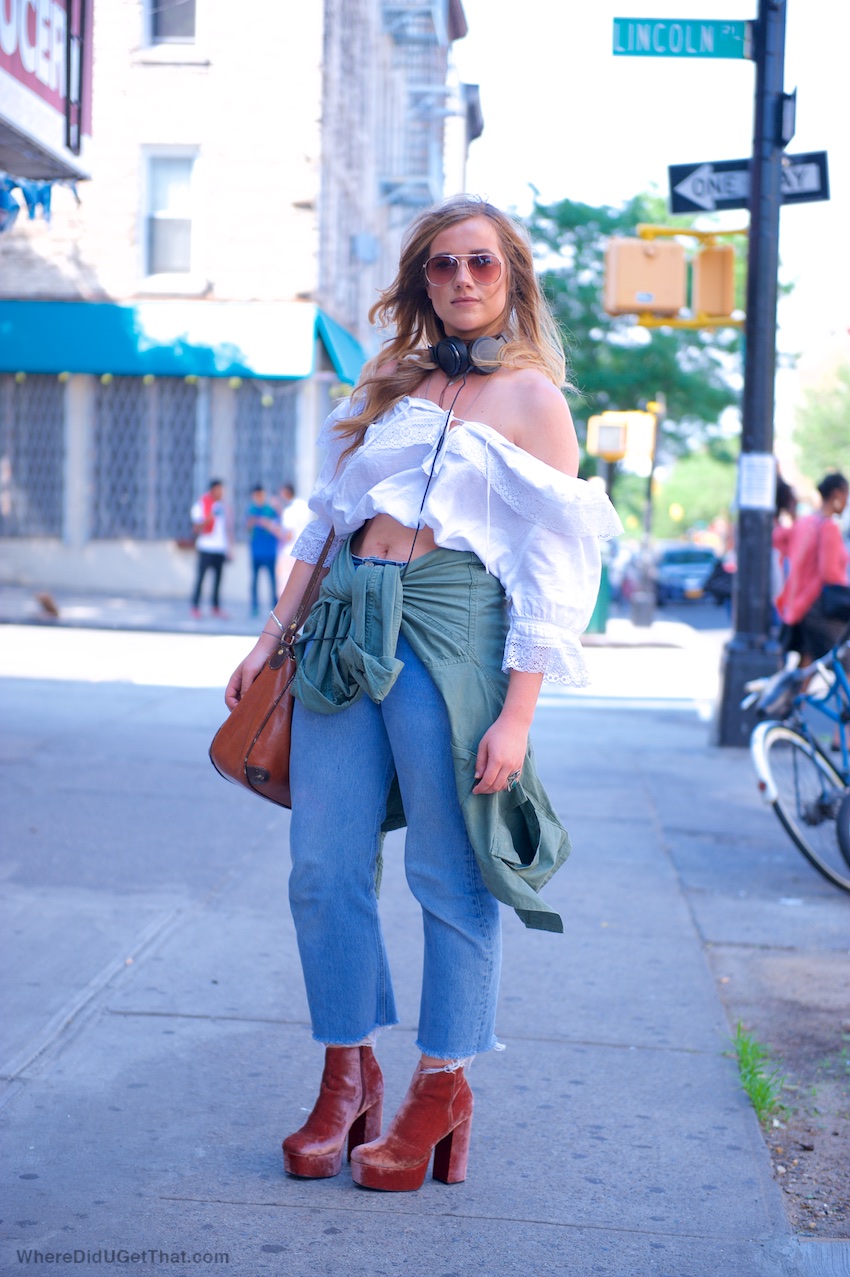 off the shoulder white tops