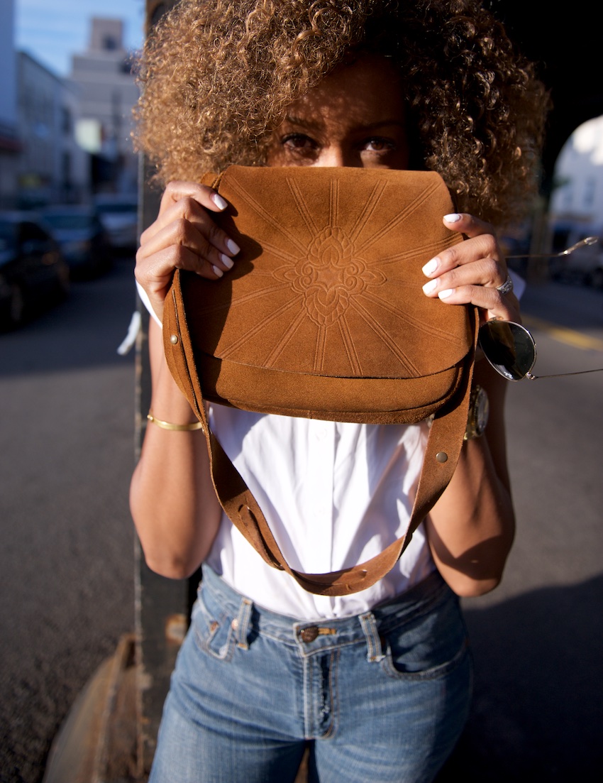 suede vintage bags