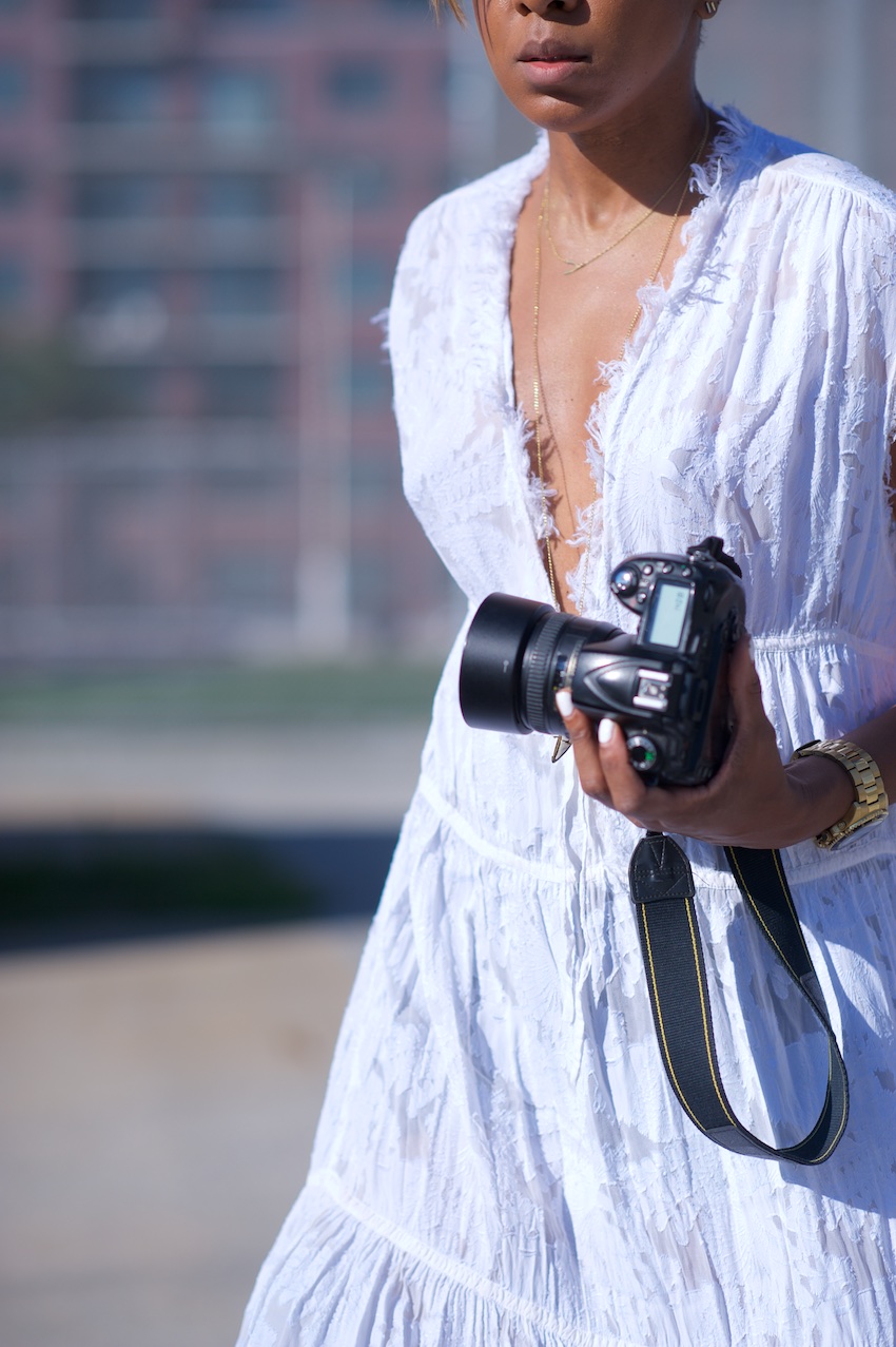 white maxi dress