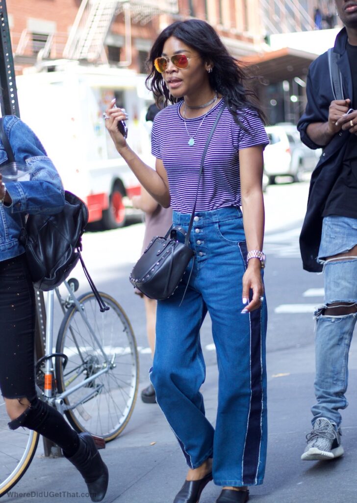 wide leg denim jeans