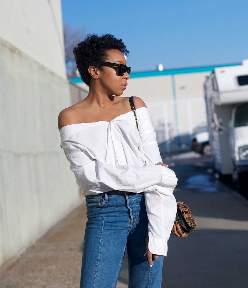 high waisted jeans