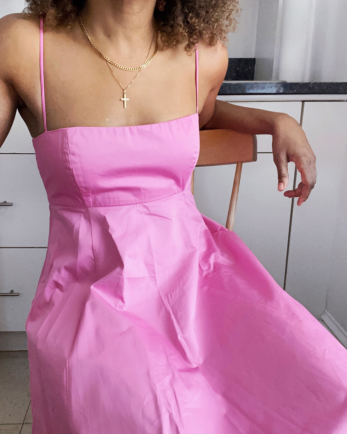 pink dress