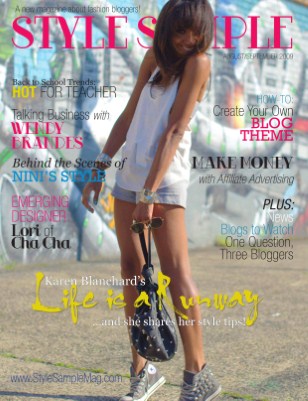 Style Sample Magazine Issue 3 cover featuring Karen Blanchard