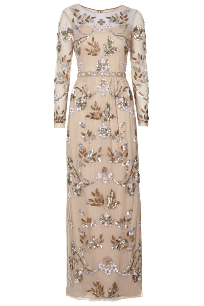 Topshop jewel embellished dress