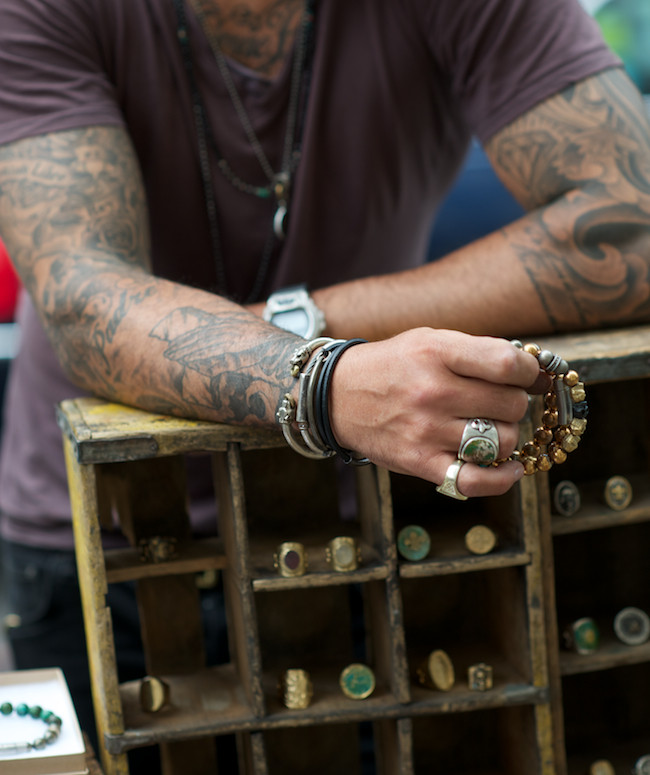 New york street vendor and jewelry designer enrique muthuan