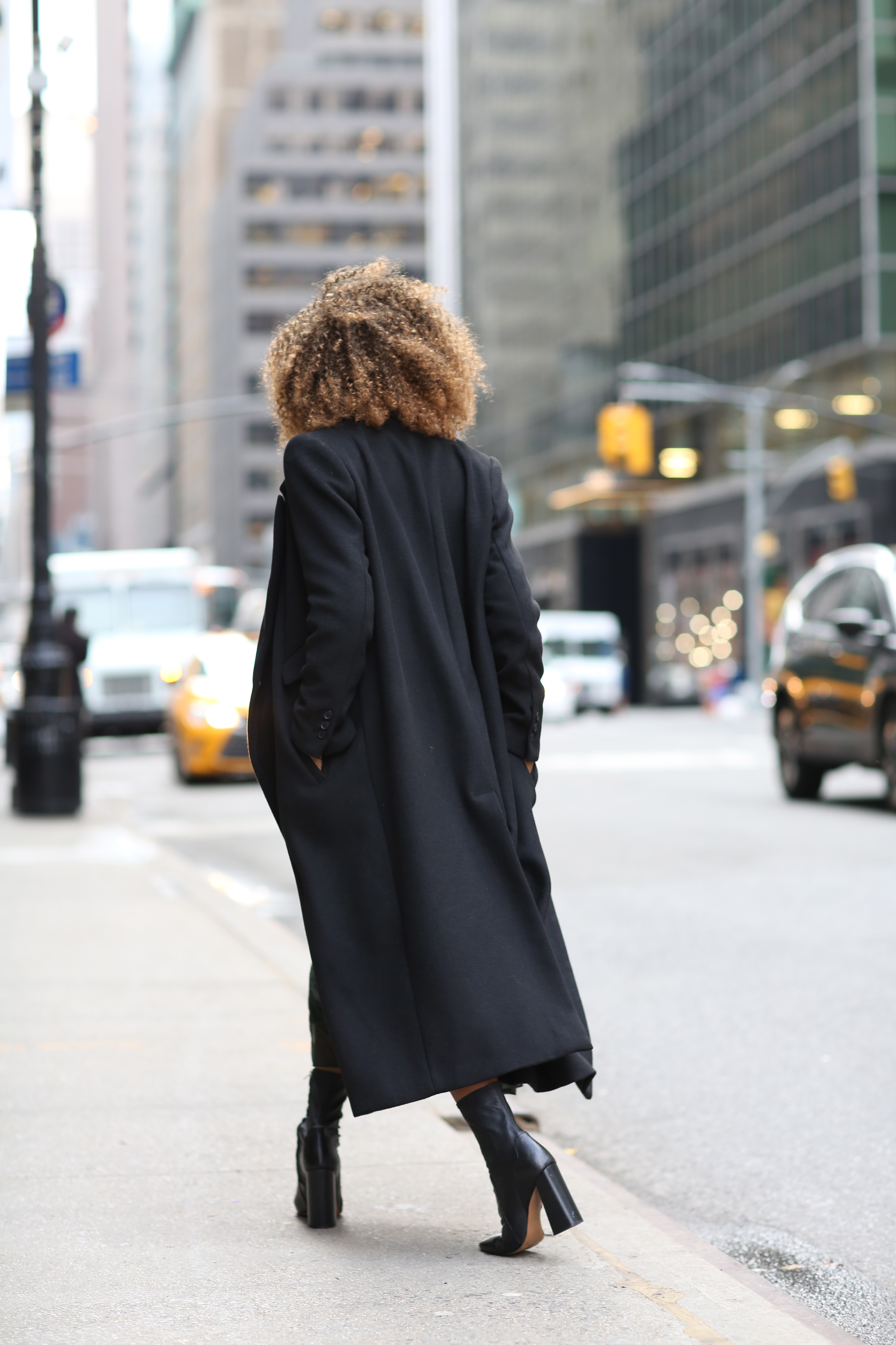 long black block heel boots