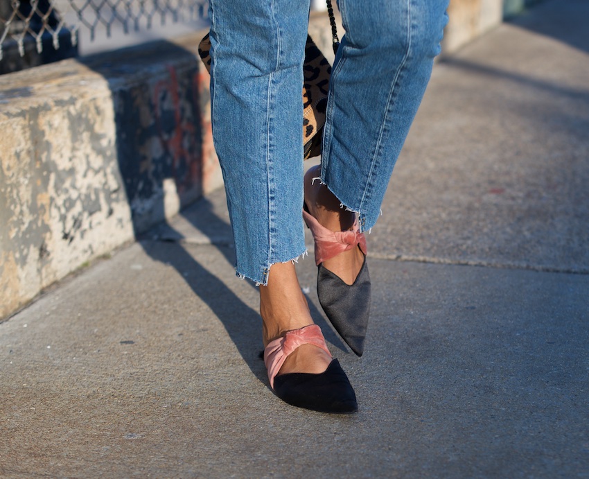 zara pointy satin flats