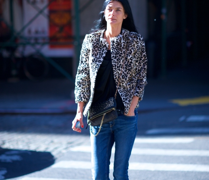 leopard print coat