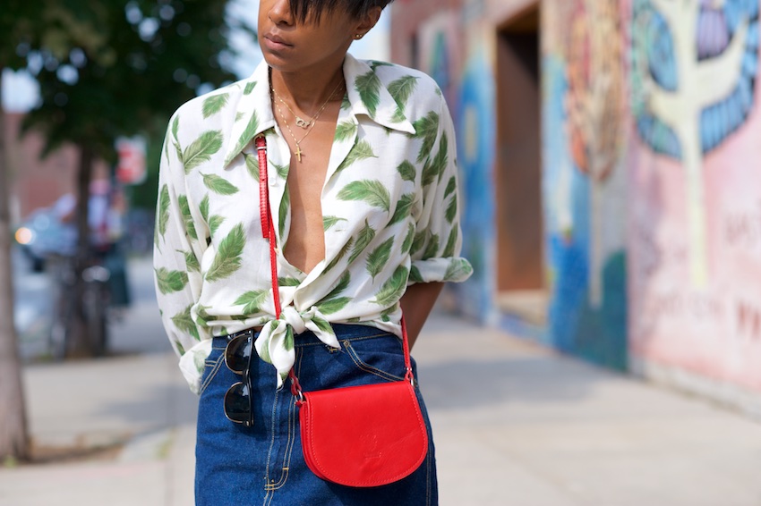 vintage denim skirts