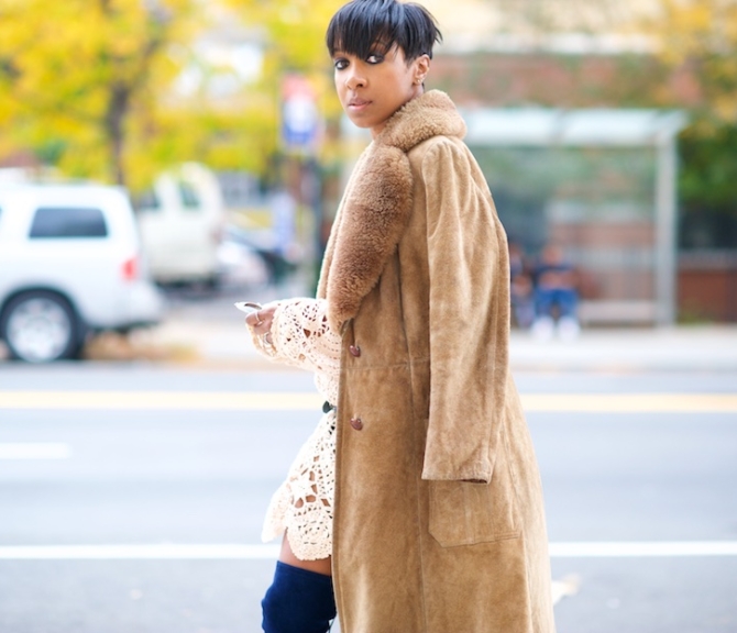 vintage suede coat