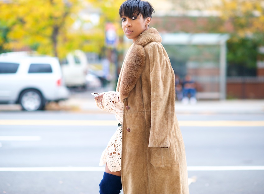 vintage suede coat