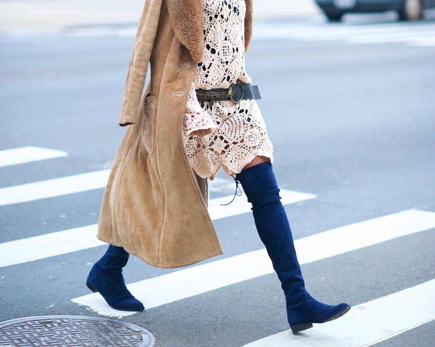 Stuart Weitzman suede Lowland boots