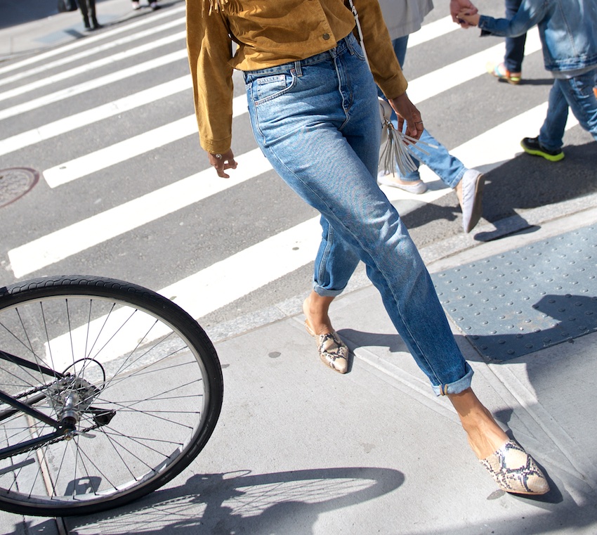 High waist denim jeans