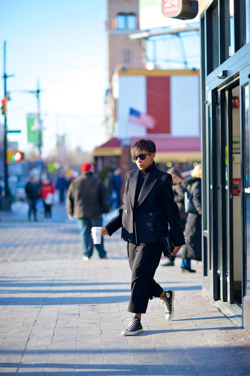 black peacoat