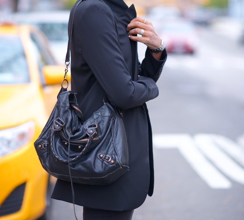 Balenciaga black city bag