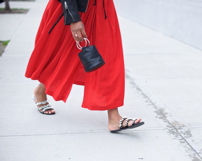 zara pearl sandals