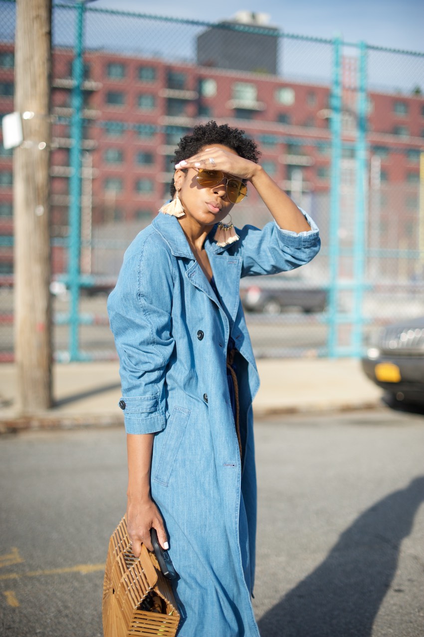 Jean shop trench coat