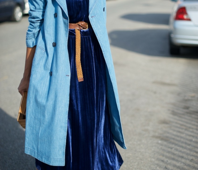 denim trench coat