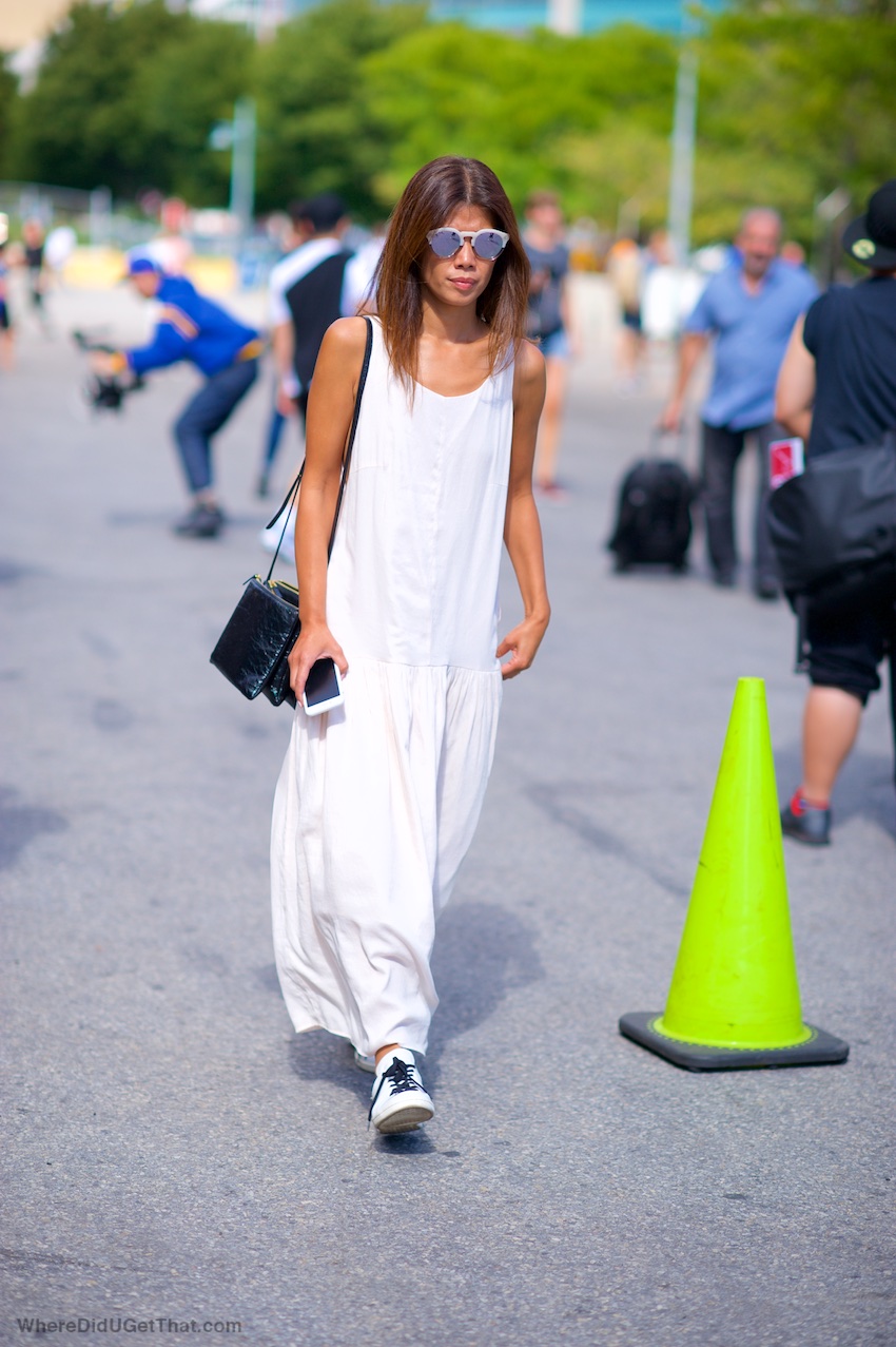 Long white dress