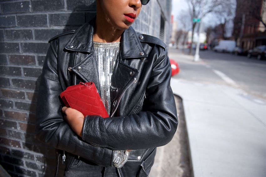 Black vintage leather jackets