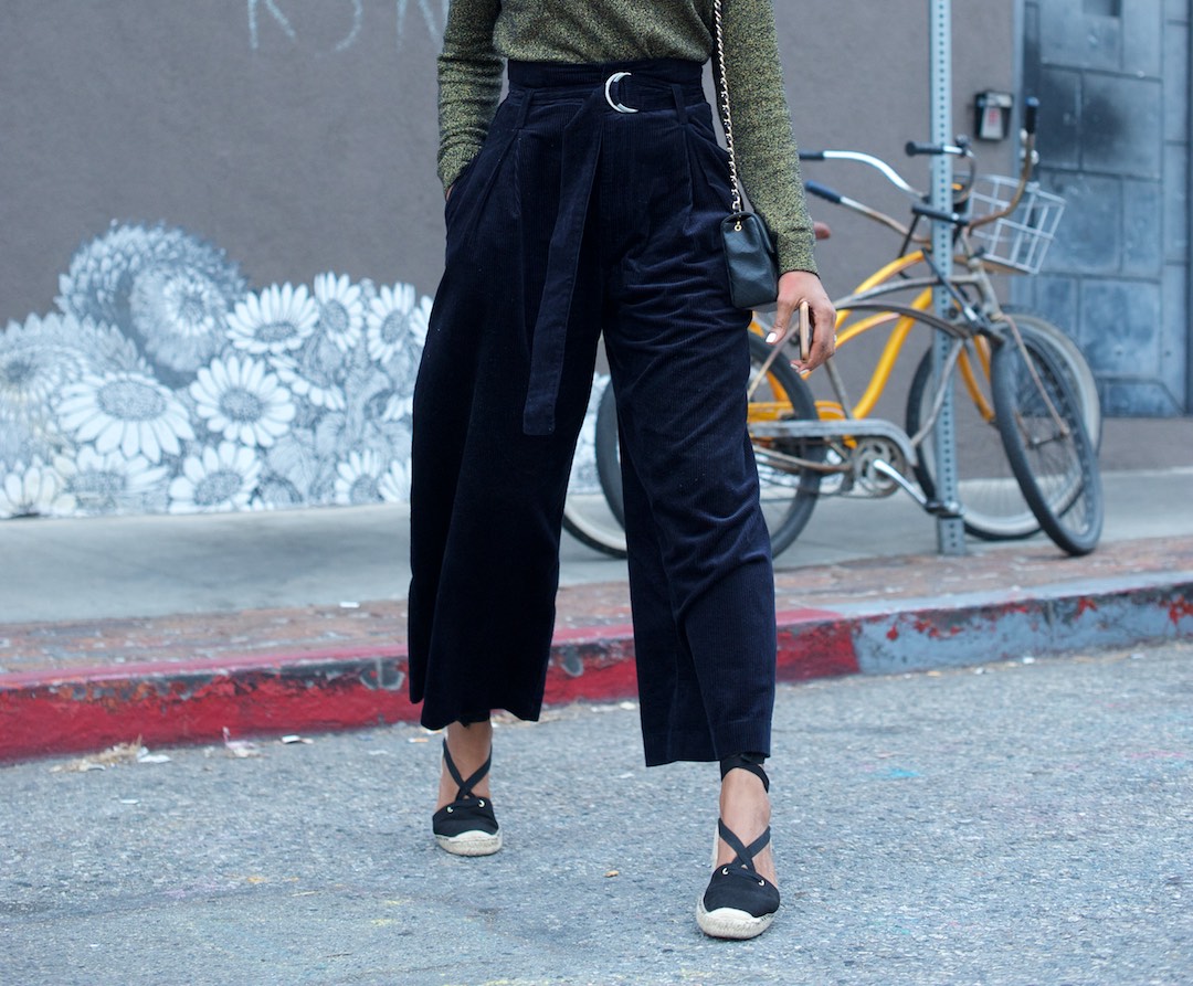 wide leg corduroy pants