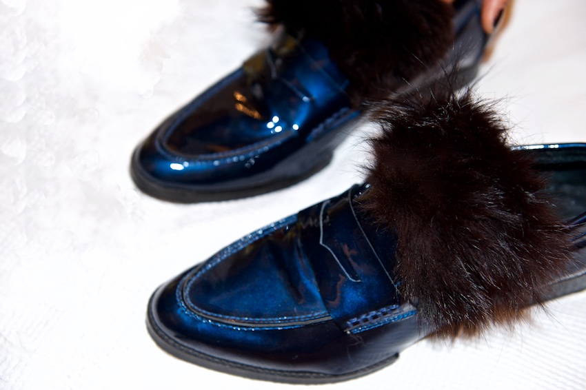 loafer with fur