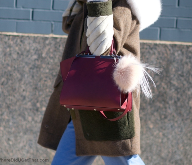 fur pom pom key chains