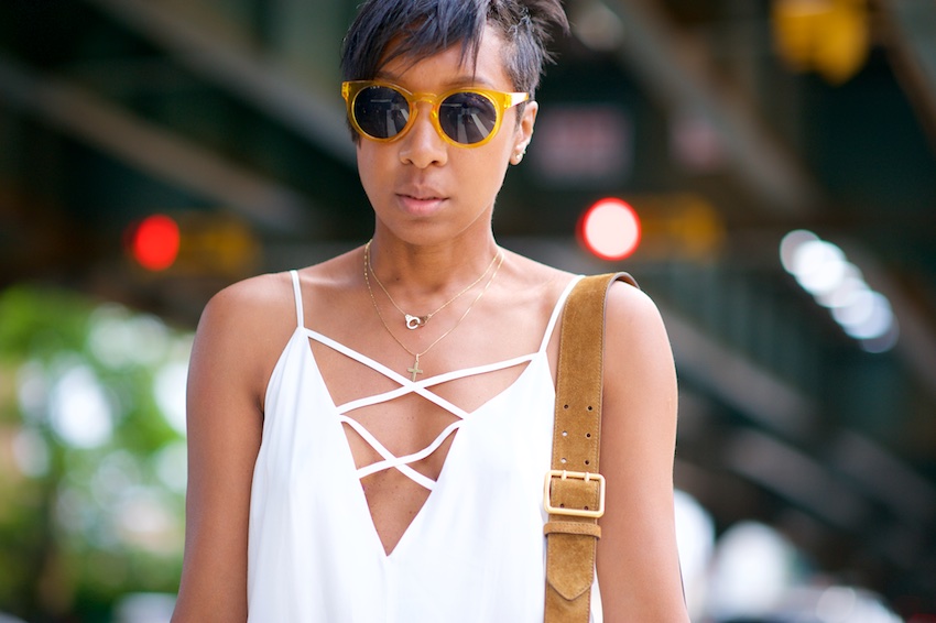 white jumpsuit