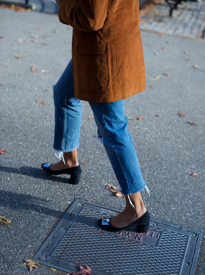 suede block heel shoes